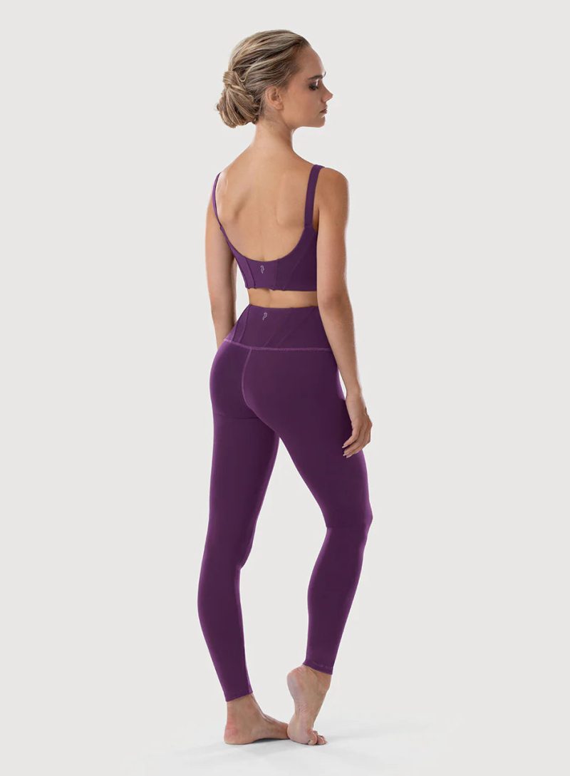 Z4113 bloch elegance purple crop top