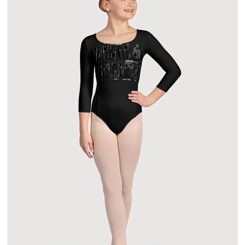 bloch bloch child petal 3 4 sleeve leotard