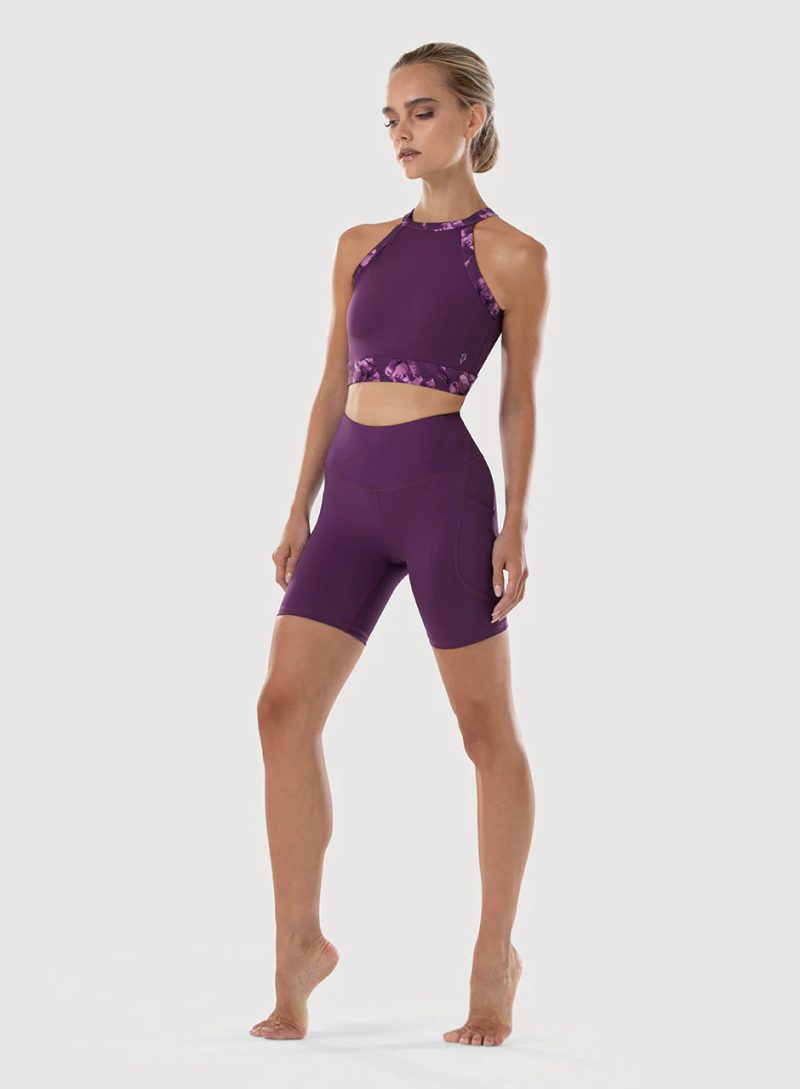 bloch r4104 elegance purple shorts