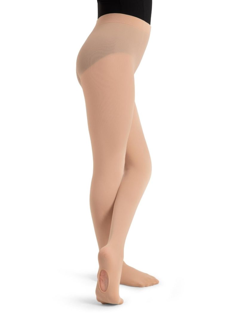 capezio ultra soft transition tight girls porcelain 1916c base